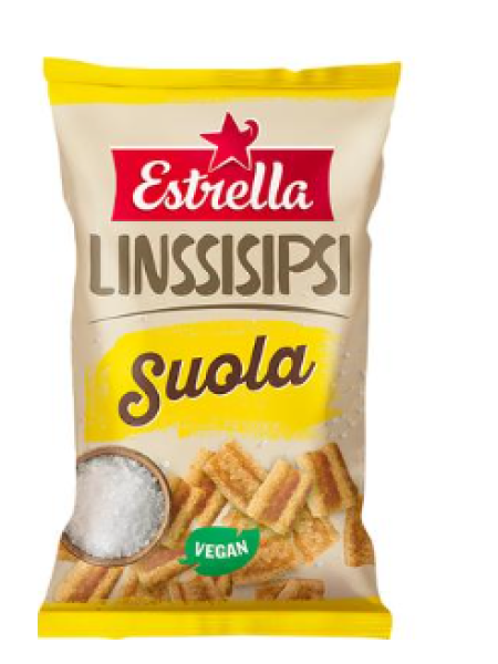 Чечевичные чипсы с солью Estrella Linssisipsi Suola 110 г 