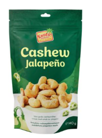 Орехи кешью с халапеньо Exotic Snacks Cashew Jalapeño 140 г