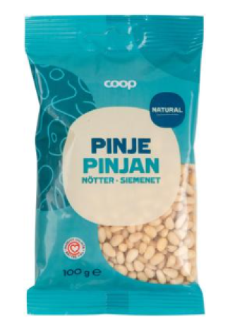 Кедровые орехи Coop pinjansiemenet 100 г