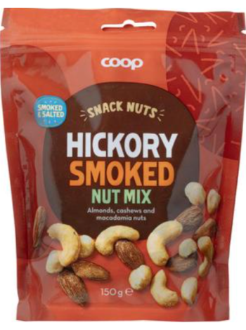 Смесь орехов приправленные гикори и солью Coop Nut Mix hickory smoked pähkinäsekoitus 150 г