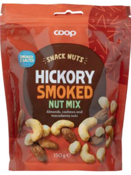 Смесь орехов приправленные гикори и солью Coop Nut Mix hickory smoked pähkinäsekoitus 150 г