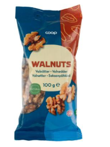 Орех грецкий Coop saksanpähkinät 100г