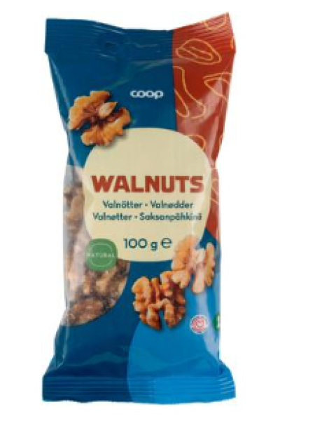 Орех грецкий Coop saksanpähkinät 100г