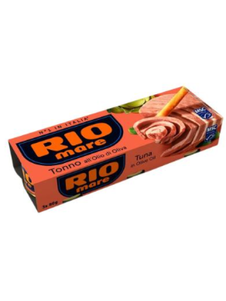 Тунец в оливковом масле Rio Mare 3x80 г/52 г