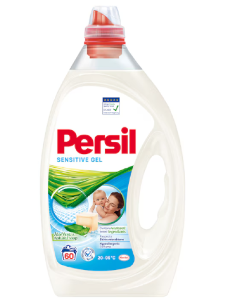 Жидкое моющее средство Persil Sensitive Gel 3л 60 стирок Новинка!