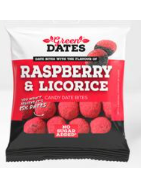 Финики с малиной и лакрицей Date Bites Raspberry Licorice 70г