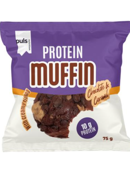 Протеиновый маффин с шоколадом и карамелью Puls 75 г