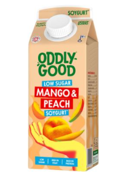 Соевый йогурт Oddlygood Soygurt 750 г манго и персик