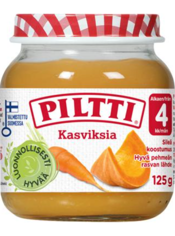 Детское питание Piltti Kasviksia 125 г с 4 месяцев