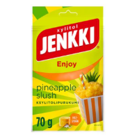 Жевательная резинка Jenkki Enjoy Pineapple Slush с ксилитом 70г ананасовый вкус