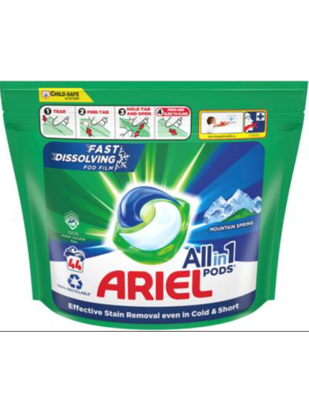 Гелевые капсулы Ariel Mountain Spring 44 шт