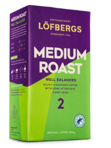 Кофе молотый Löfbergs Medium Roast № 2 500г