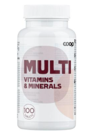 Мультивитамины Coop Multi Monivitamiini 100 шт