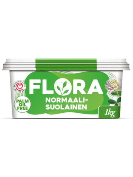Растительный спред Flora Normaalisuolainen 1кг нормальной соли