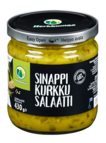 Салат из огурцов с горчицей Herkkumaa 430 г