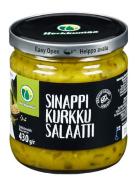 Салат из огурцов с горчицей Herkkumaa 430 г