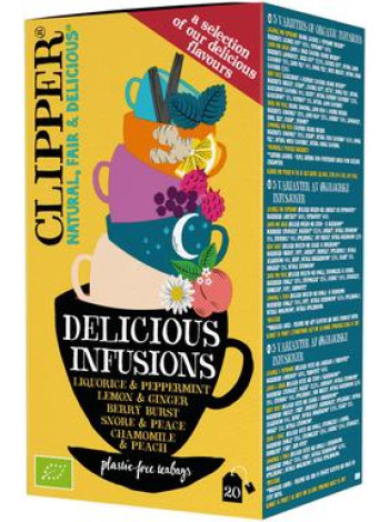 Органический травяной чай Clipper Delicious Infusions в ассортименте 20шт/38г