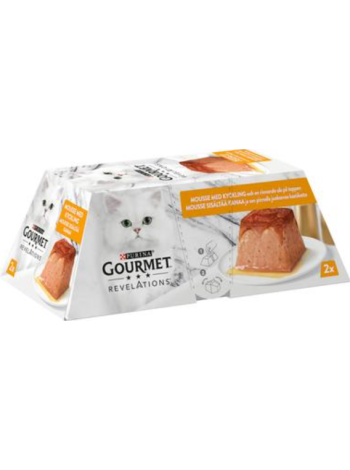 Влажный корм для кошек Gourmet Revelations 2x57г курица