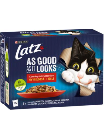 Ассорти влажного корма для кошек в желе LATZ Agail As Good As It Looks 12х85г