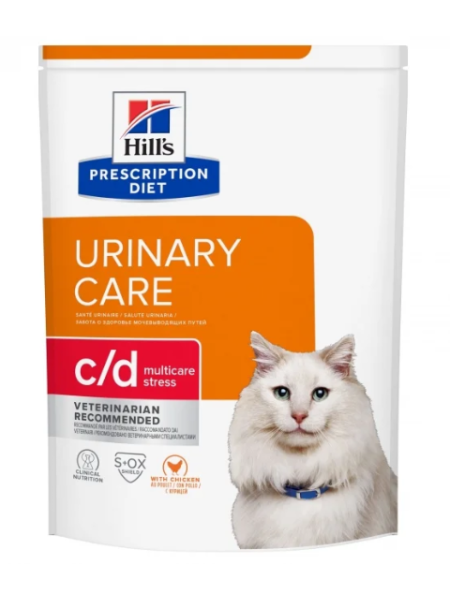 Сухой корм для кошек Hills Diet Cat c/d Urinary Stress 3 кг подавляющий болезненные инфекции мочевыводящих путей и стресс