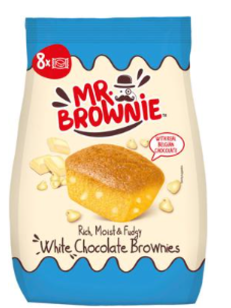 Брауни с белым шоколадом Mr. Brownie White Chocolate Brownies 200г
