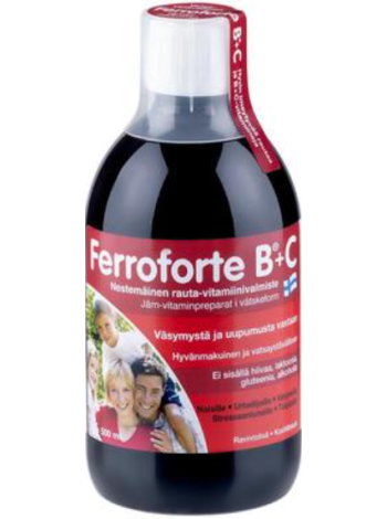 Жидкий витаминный препарат железа Ferroforte B + C 500мл
