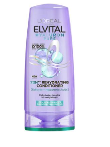 Кондиционер L'Oréal Paris Elvital Hyaluron Pure 200 мл  для волос, нуждающихся во влаге