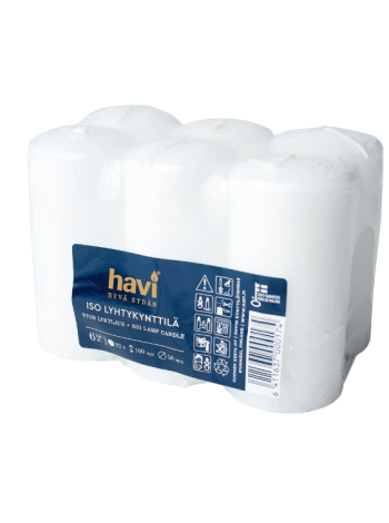 Свечи парфиновые Havi iso-lyhtykynttilä 5x10см  6шт 22ч