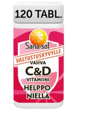 Витамины Sana-Sol Strong vitamin C + D 120шт