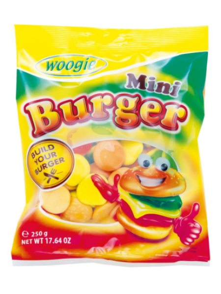 Жевательные конфеты мини бургеры Woogie Trolli Mini Burger 250 г