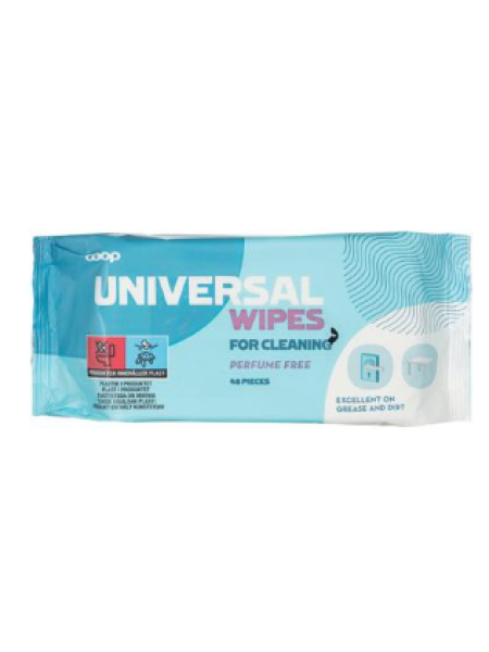 Салфетки универсальные Coop без запаха 48 шт