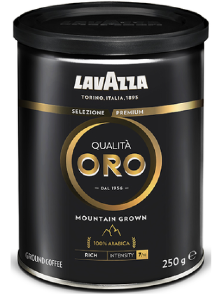 Кофе молотый LAVAZZA Qualita Oro Mountain Grown 250г в банке 
