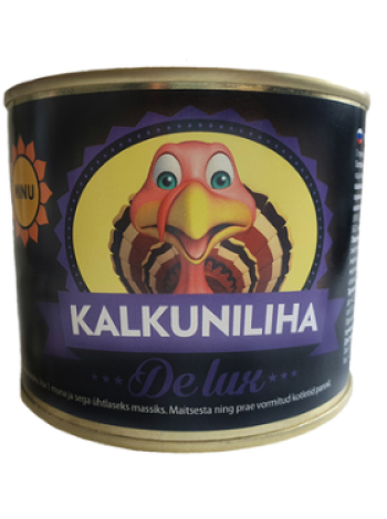 Мясо индейки Minu de lux kalkuniliha 525г в ж/б