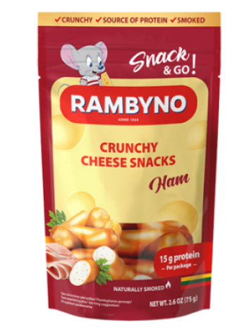 Закуска с плавленым копченым сыром с ветчиной RAMBYNO 75г
