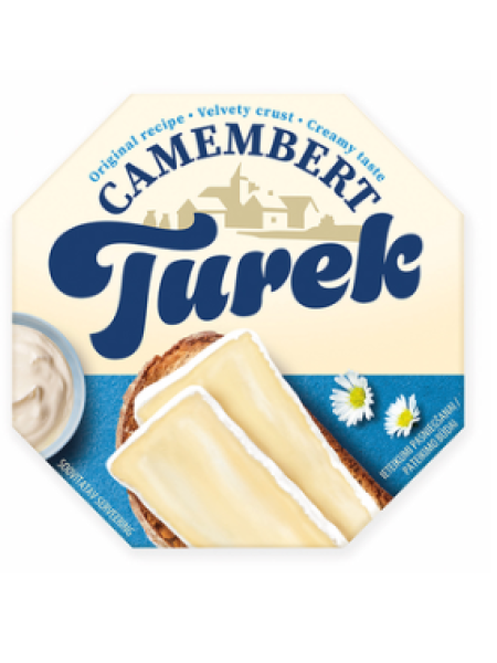 Сыр Камамбер натуральный с белой плесенью Turek Camembert Natural 120г