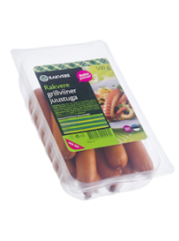 Подкопченные сосиски с сыром Rakvere Grillviiner juustuga 500г