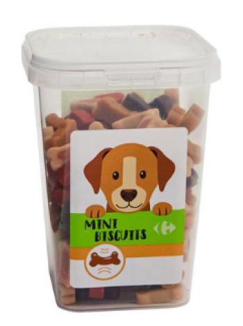 Лакомство для собак мини косточки Carrefour 200г