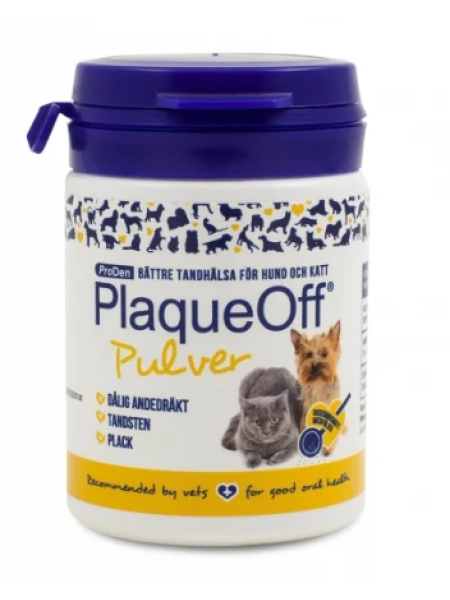 Препарат для животных от неприятного запаха изо рта, зубного камня и зубного налета PlaqueOff 60 г