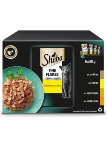 Влажный корм для взрослых кошек Sheba Delicacies 8x85г птица в желе