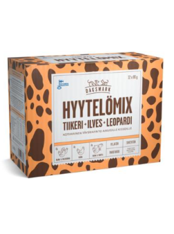 Влажный корм для кошек Dagsmark HYYTELÖMIX kissoille 12 x 80г ассорти