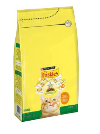 Сухой корм ​​для кошек Friskies Cats Kanaa ja Kasviksia 1,4 кг курица и овощи