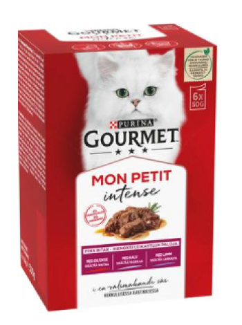 Влажный корм для кошек Gourmet Mon Petit 6x50г говядина телятина баранина