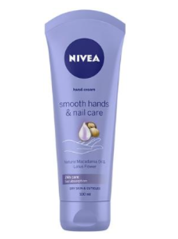 Крем для рук «Гладкие руки и уход за ногтями» NIVEA Smooth Hands & Nail Care 100мл