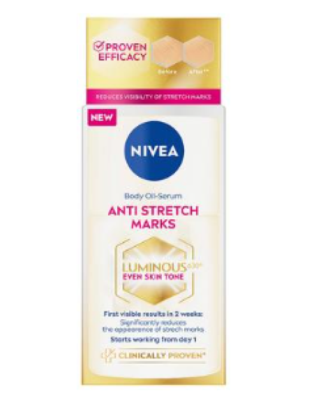 Масло-сыворотка для тела против растяжек NIVEA Anti Stretch Marks Body Oil Serum 100мл