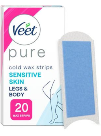 Полоски холодного воска Veet Pure 20шт для ног