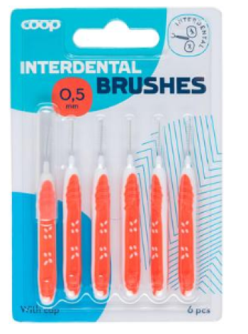 Щетки межзубные Coop hammasväliharja 0,5мм 6шт