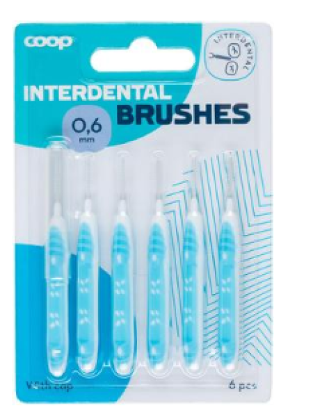 Межзубные щетки Coop hammasväliharja 0.6мм 6шт