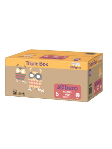 Трусики-подгузники LIBERO Up&Go размер №6 13-20 кг 81 шт 