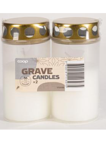 Свеча поминальная Coop 2шт 36ч