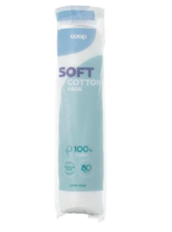 Ватные диски Coop vanutyynyt 100% хлопок 80 шт